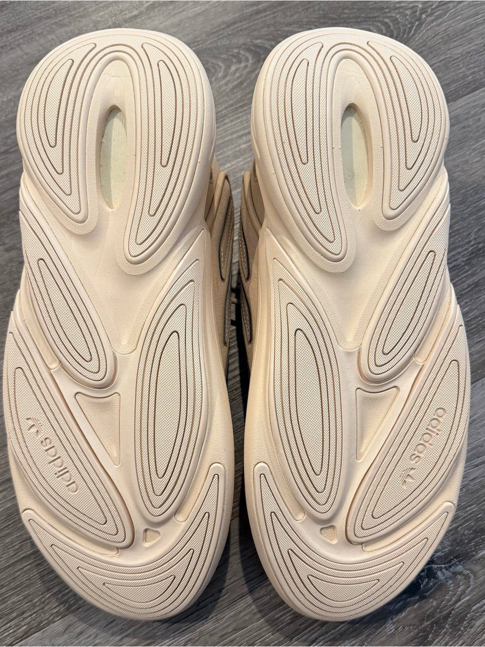 adidas Beige/Tan Slip-On Sneakers